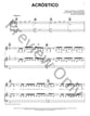 Acrostico piano sheet music cover